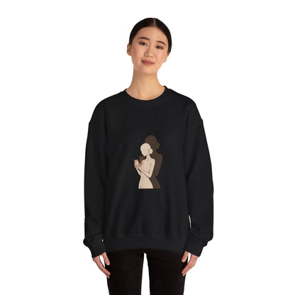 Morning Ritual Illustration Sweatshirt | cozy cafe, breakfast art