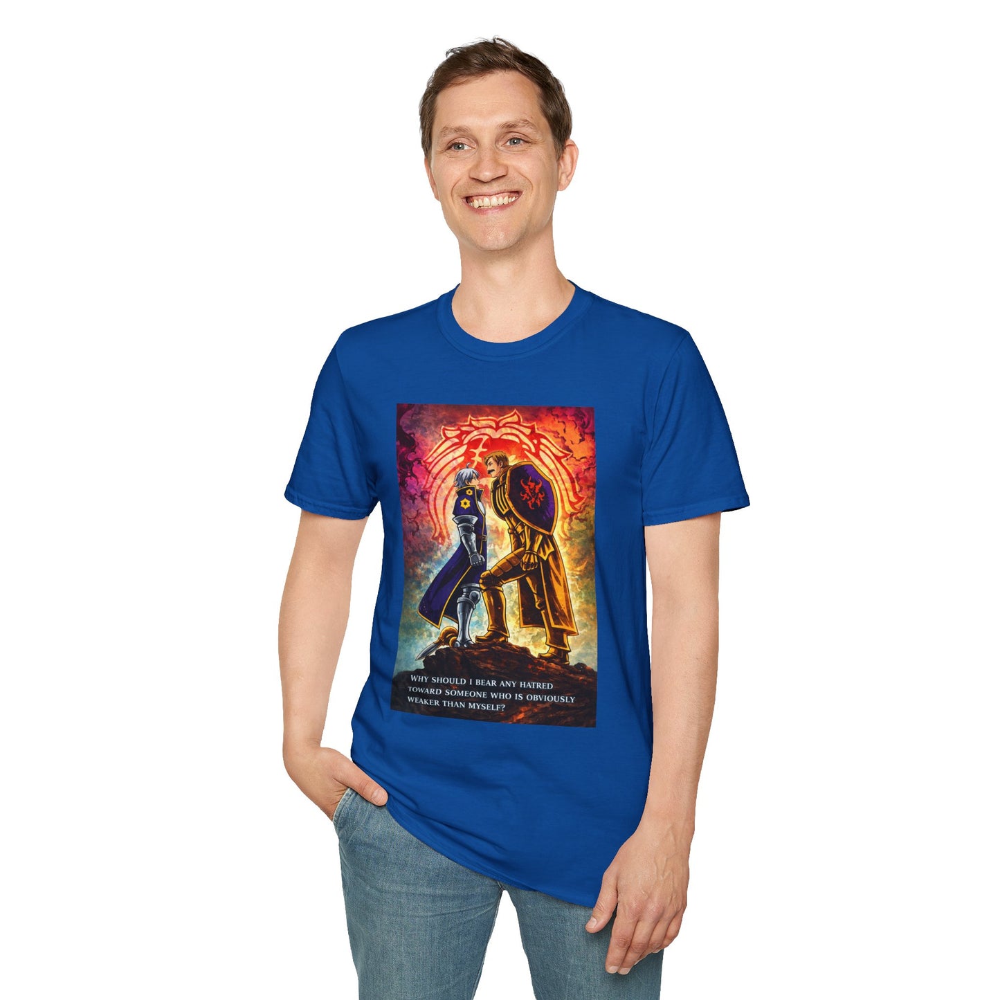 Strength Without Hatred Tee — Anime Warrior Lion Graphic T-Shirt