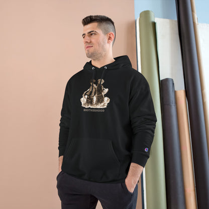 Brotherhood Bears Hoodie | Vintage Teddy Bear Illustration, Retro Sibling Design