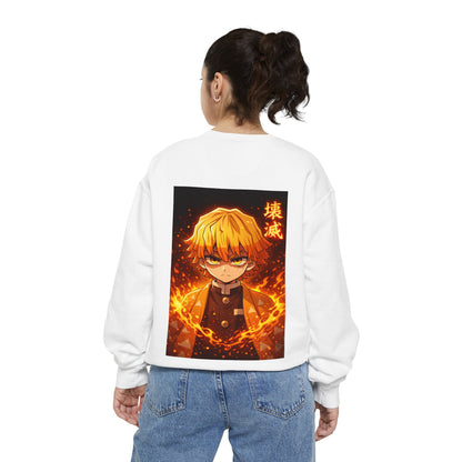Demon Agatsuma Flame Graphic Sweatshirt Slayer