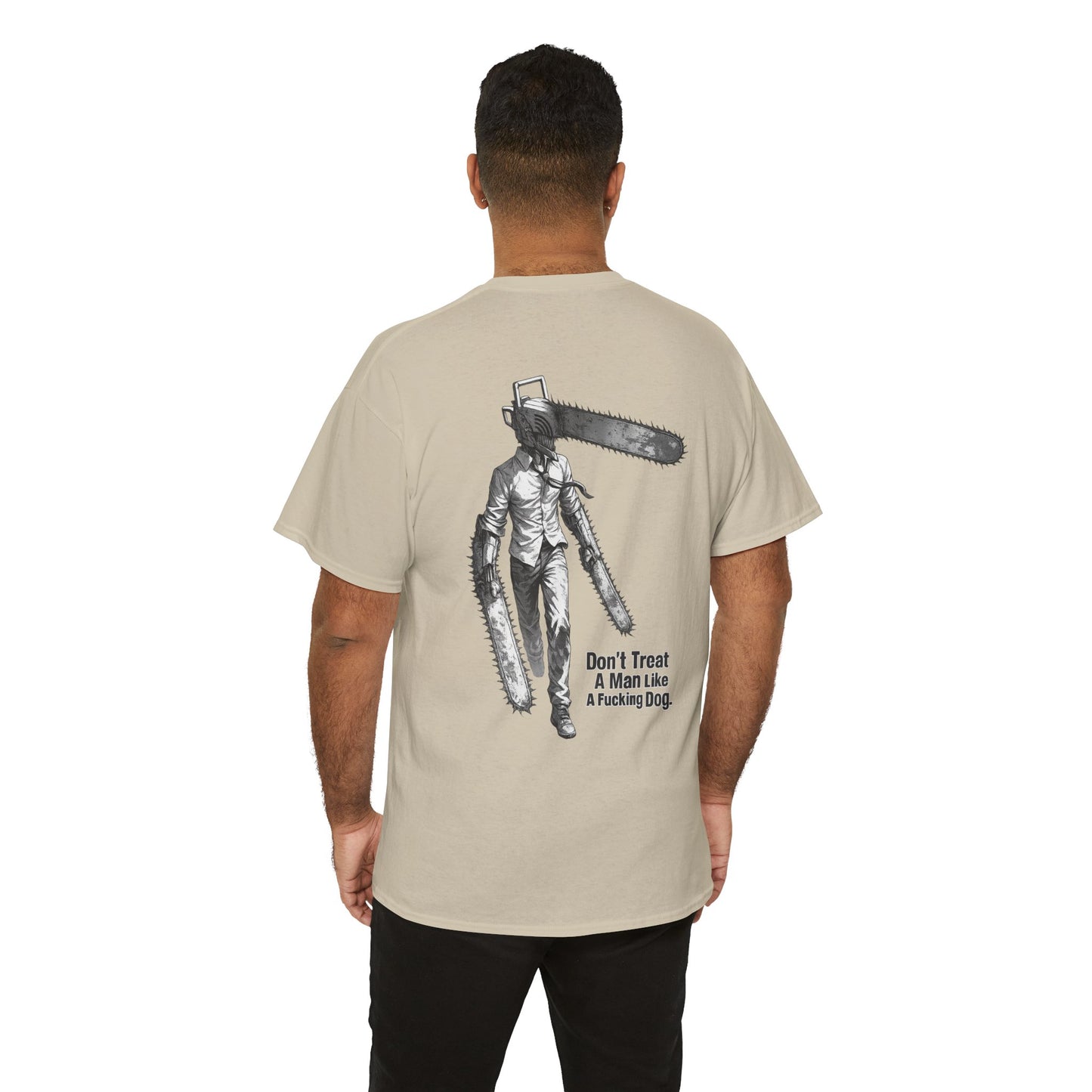 Devil Engine Graphic Tee — “Don’t Treat A Man Like A Fucking Dog” Manga Shirt