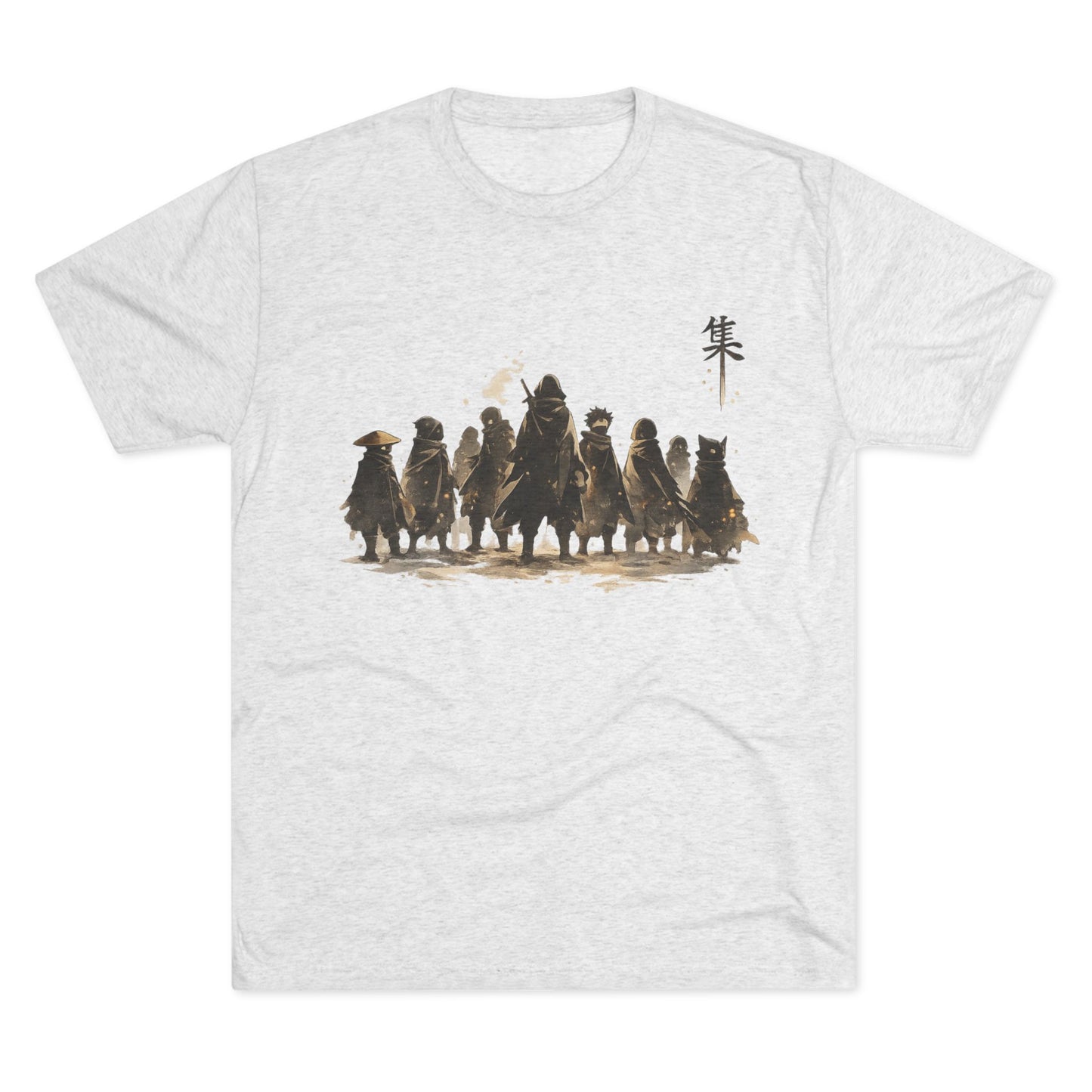 Samurai Squad Graphic Tee — Japanese Warrior Silhouette T-Shirt