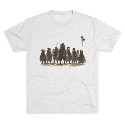Samurai Squad Graphic Tee — Japanese Warrior Silhouette T-Shirt