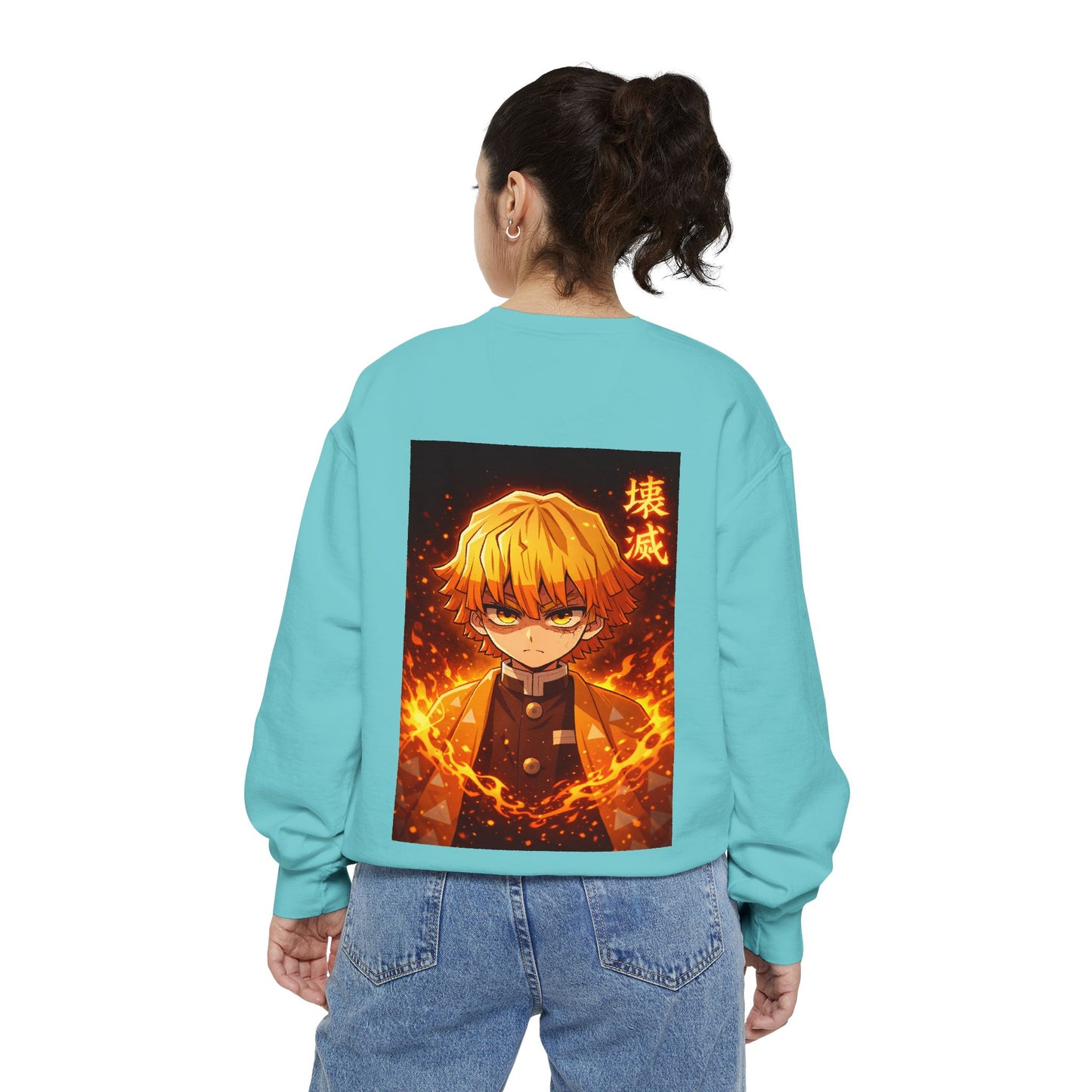 Demon Agatsuma Flame Graphic Sweatshirt Slayer