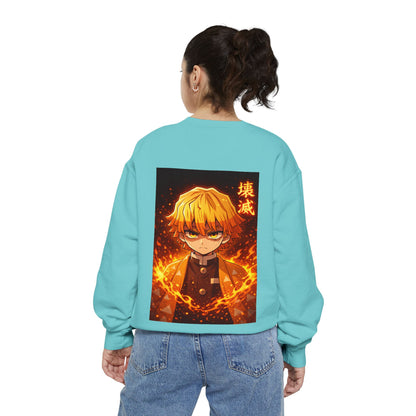 Demon Agatsuma Flame Graphic Sweatshirt Slayer