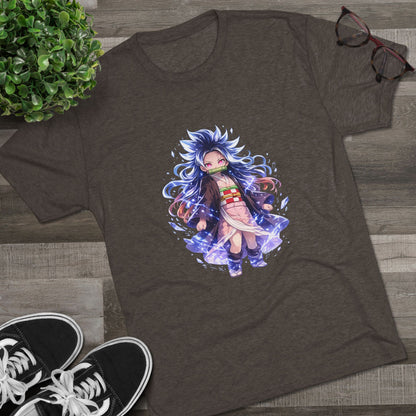 Anime Demon Girl T-Shirt — Cute Chibi Nezuko-Inspired Design