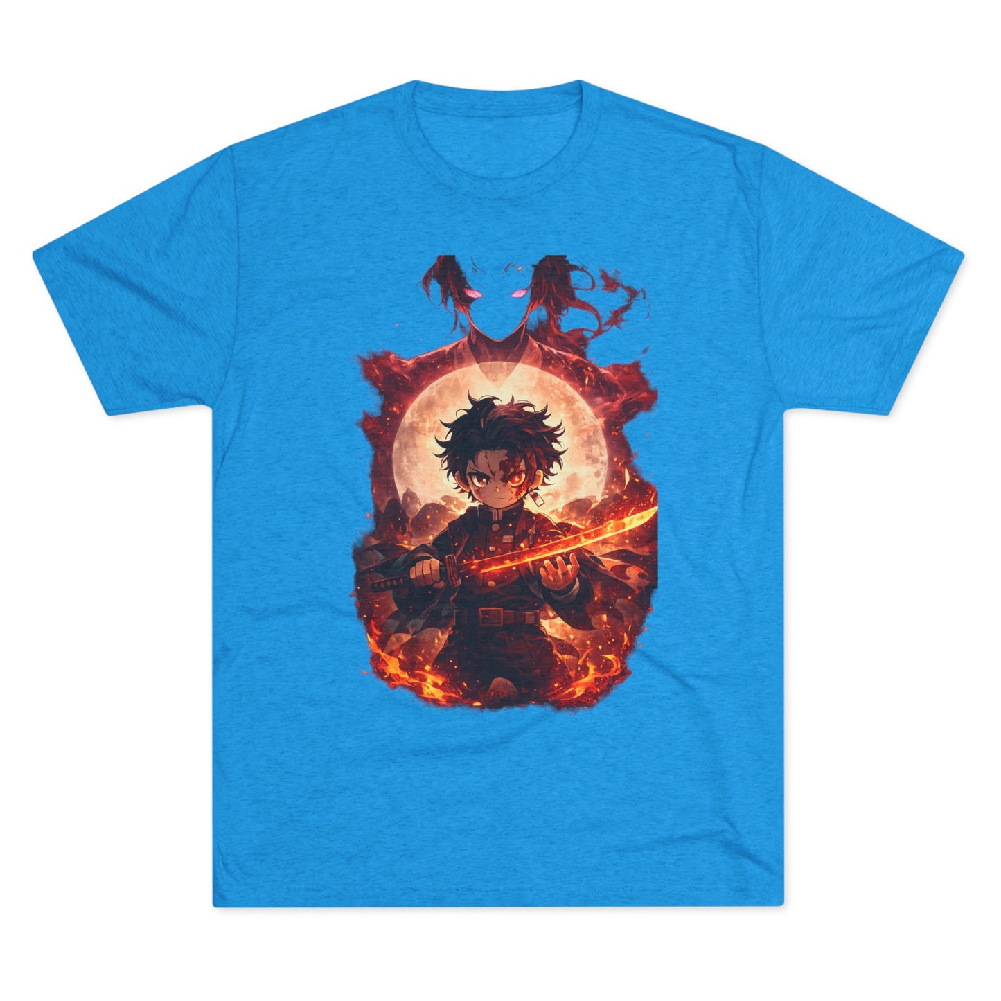 Anime Fire Sword Graphic Tee
