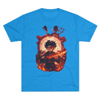 Anime Fire Sword Graphic Tee