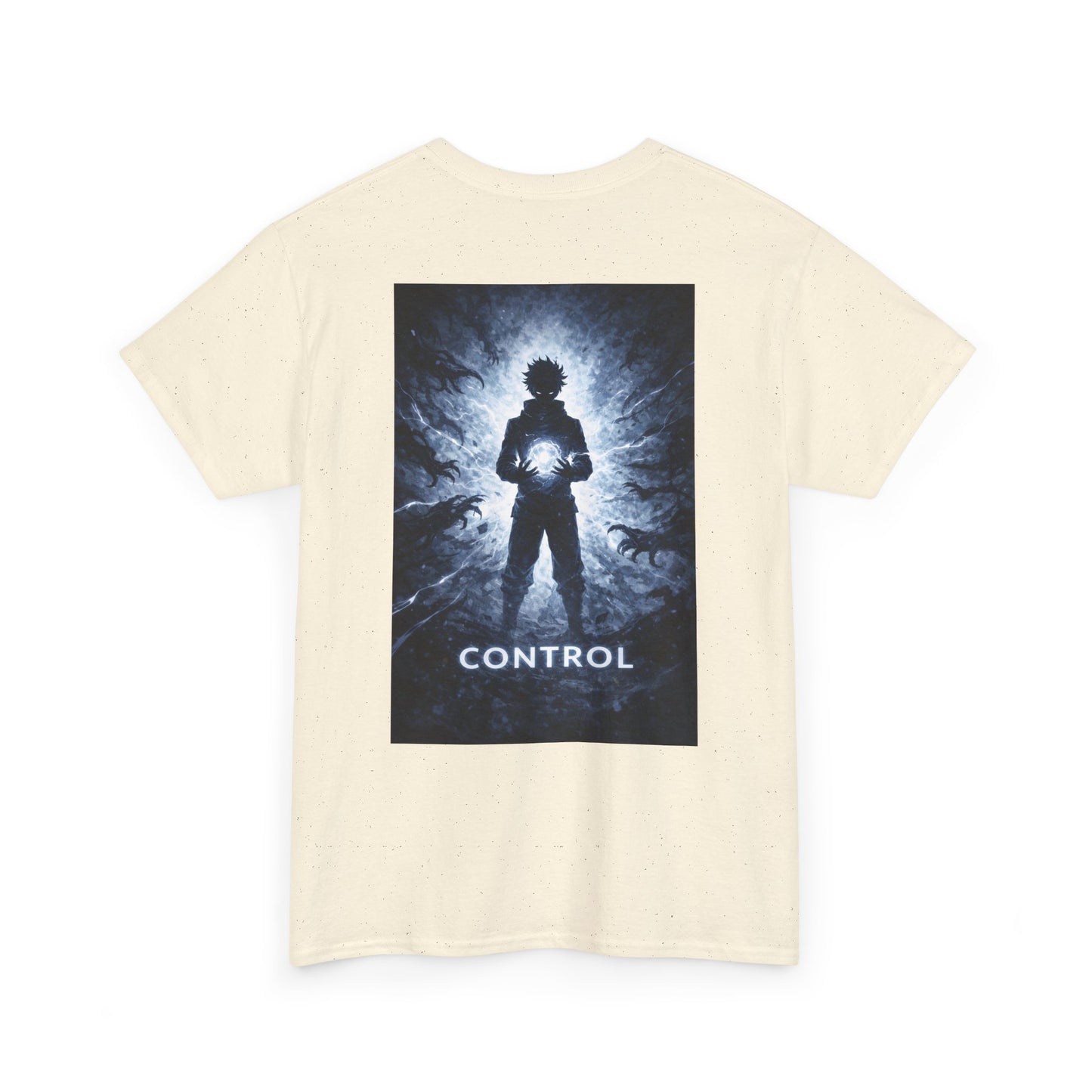 Control Anime Back Print T-Shirt | Dark Anime Aesthetic Tee | Original Anime Streetwear Shirt
