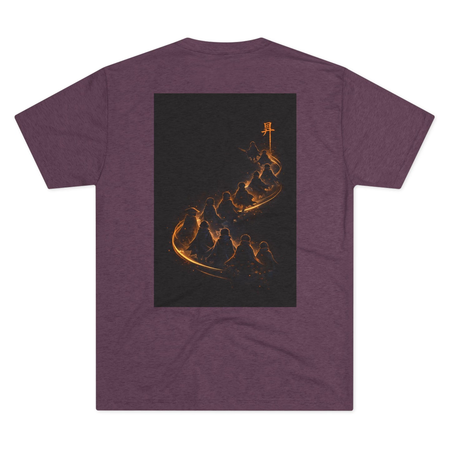 Ember Trail T‑Shirt — Fiery Mountain Silhouette Back Print