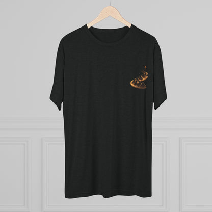 Ember Trail T‑Shirt — Fiery Mountain Silhouette Back Print