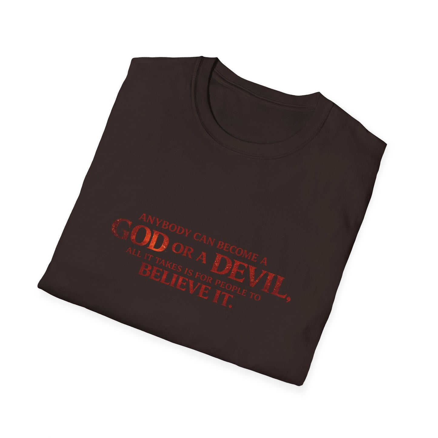 Samurai vs Titan Graphic T-Shirt — "Anybody Can Become a God or a Devil"