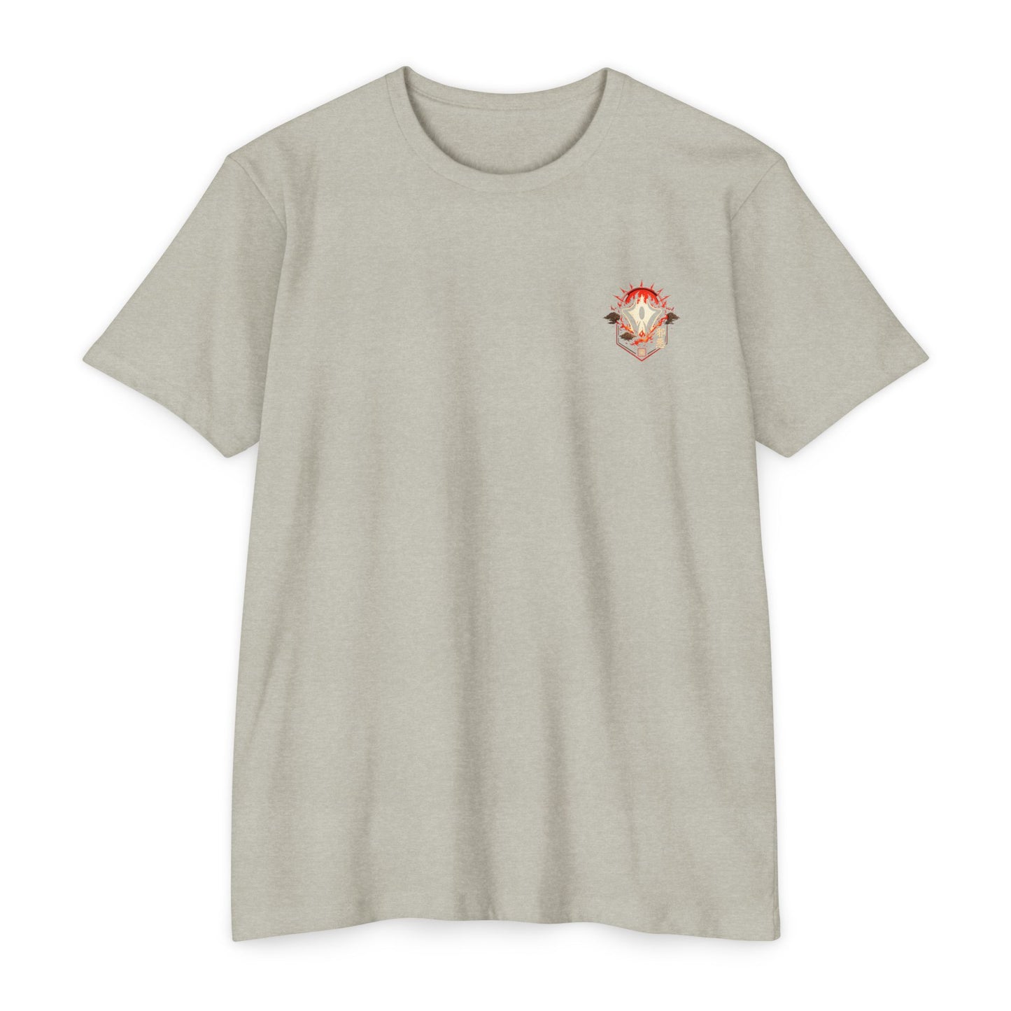 Anime Graphic T-Shirt — Red-Haired Warrior Back Print