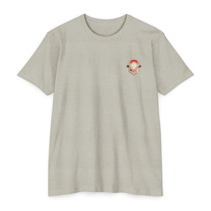 Anime Graphic T-Shirt — Red-Haired Warrior Back Print