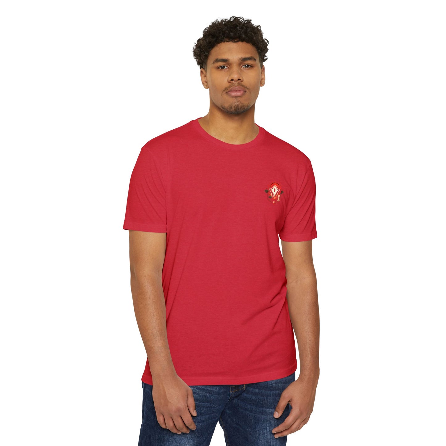 Anime Graphic T-Shirt — Red-Haired Warrior Back Print