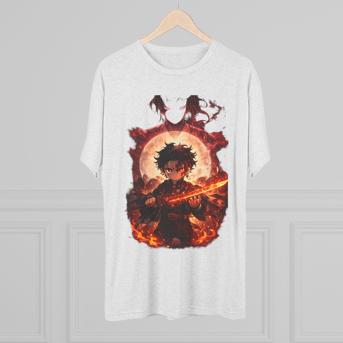 Anime Fire Sword Graphic Tee