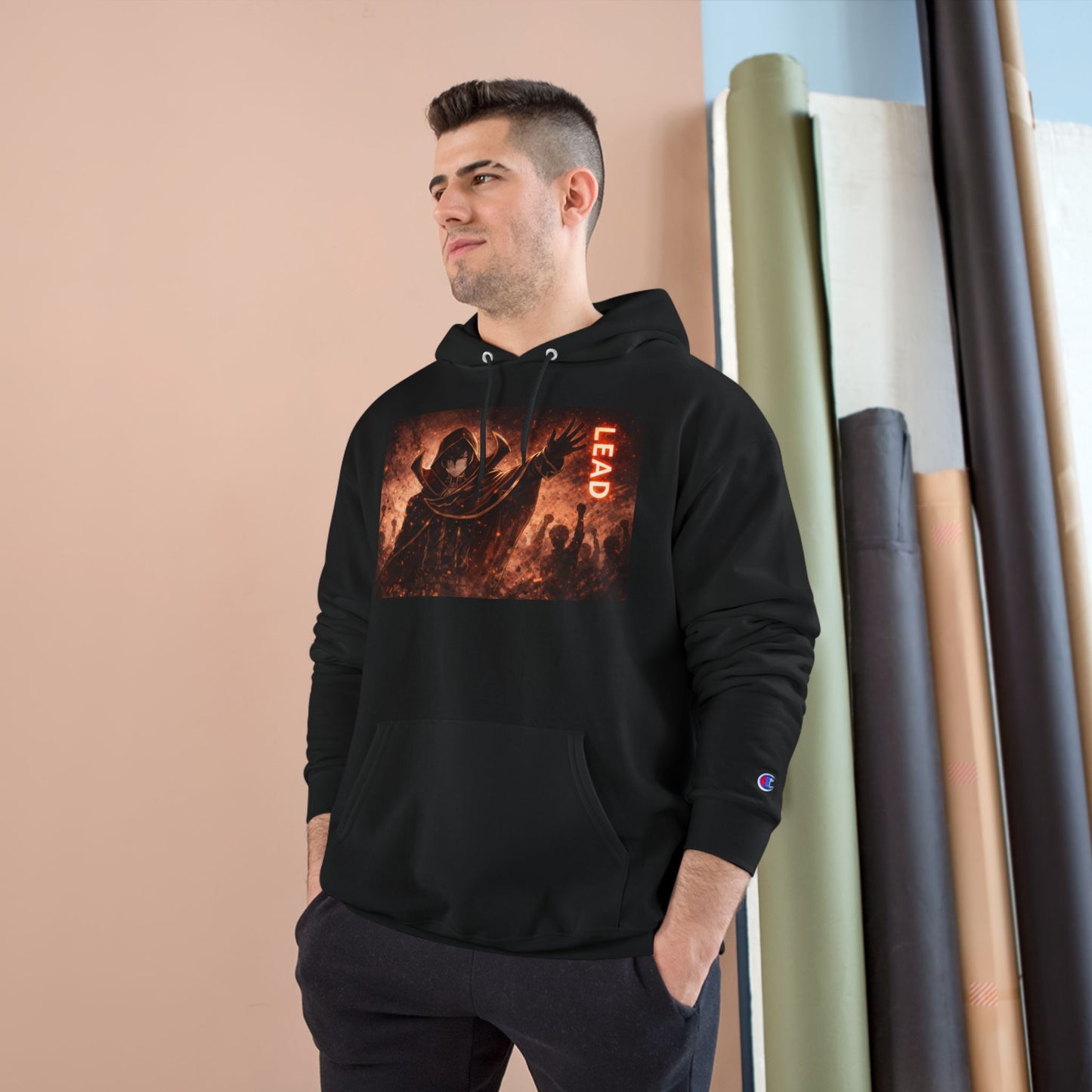 Grim Reaper Lead Hoodie | Dark Gothic Illustration, Warrior Cloak