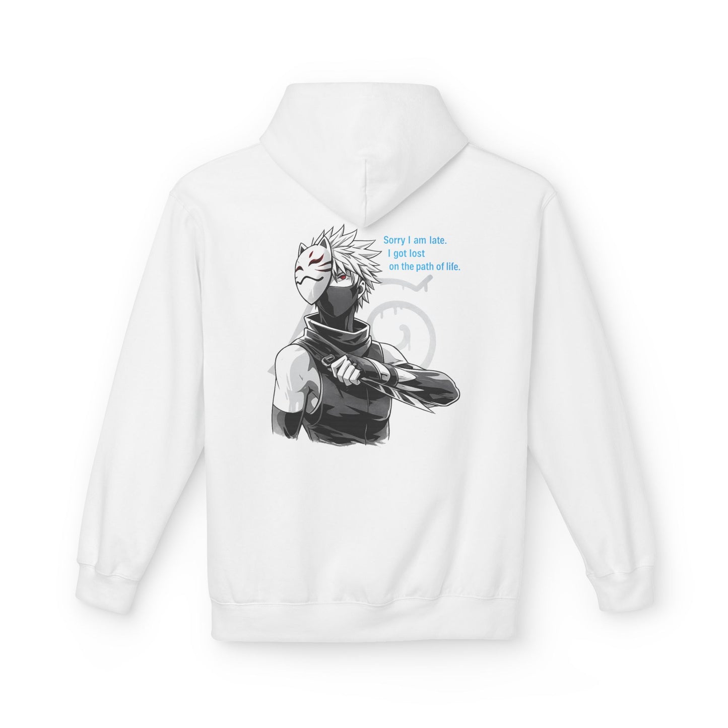 Anime Masked Shinobi Hoodie — 'Every sin tells part of the path' Graphic Pullover