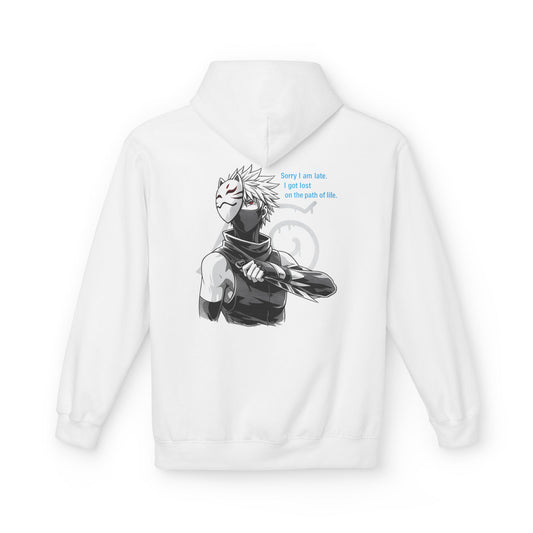 Anime Masked Shinobi Hoodie — 'Every sin tells part of the path' Graphic Pullover