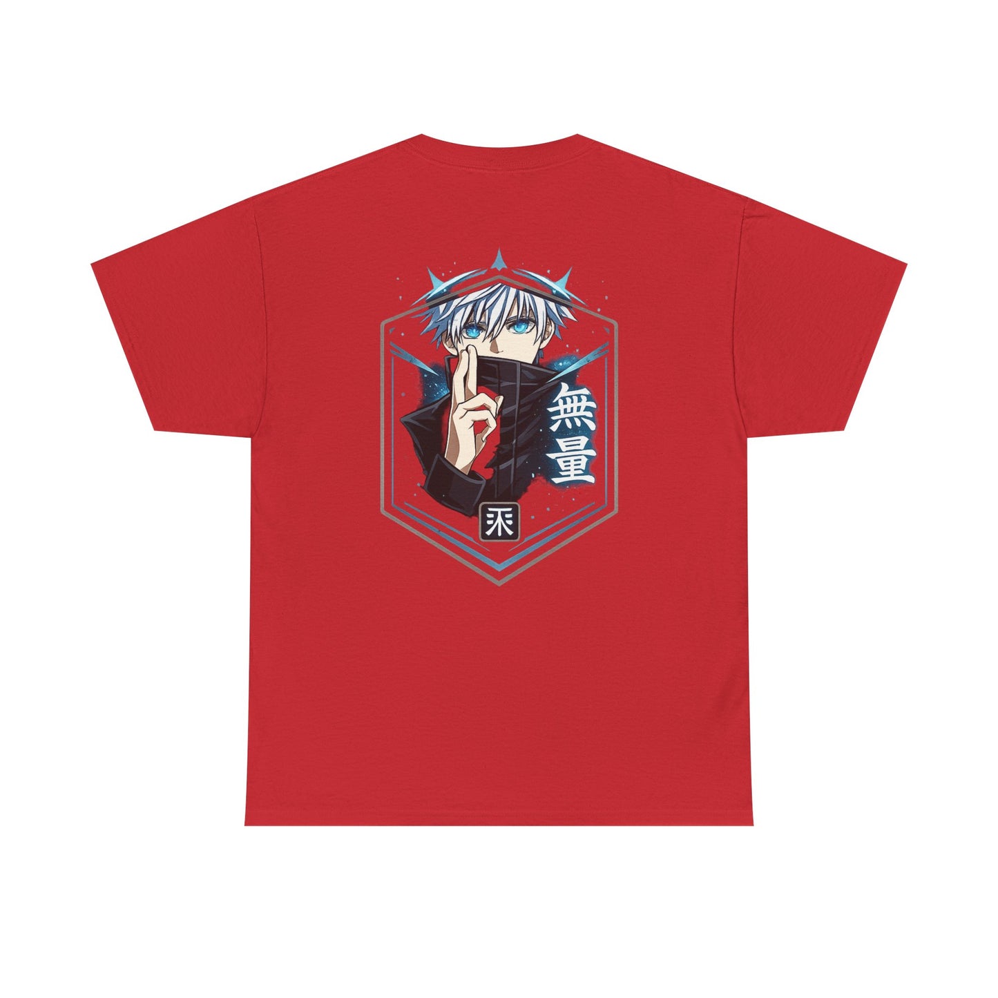 T-Shirt — Anime Mystic Boy Graphic Tee (Back Print, Japanese Text)
