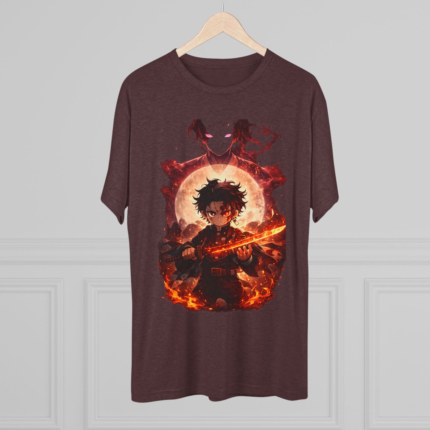 Anime Fire Sword Graphic Tee