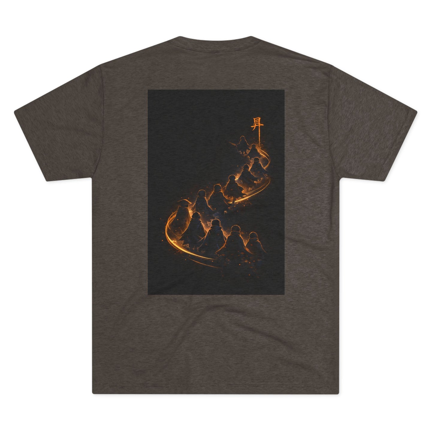 Ember Trail T‑Shirt — Fiery Mountain Silhouette Back Print