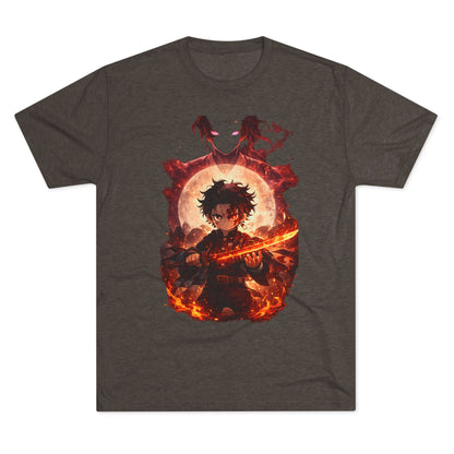 Anime Fire Sword Graphic Tee