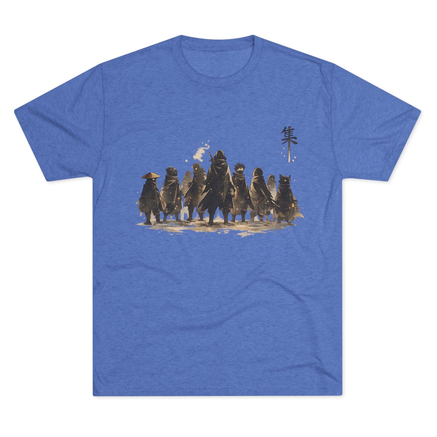 Samurai Squad Graphic Tee — Japanese Warrior Silhouette T-Shirt