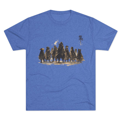 Samurai Squad Graphic Tee — Japanese Warrior Silhouette T-Shirt
