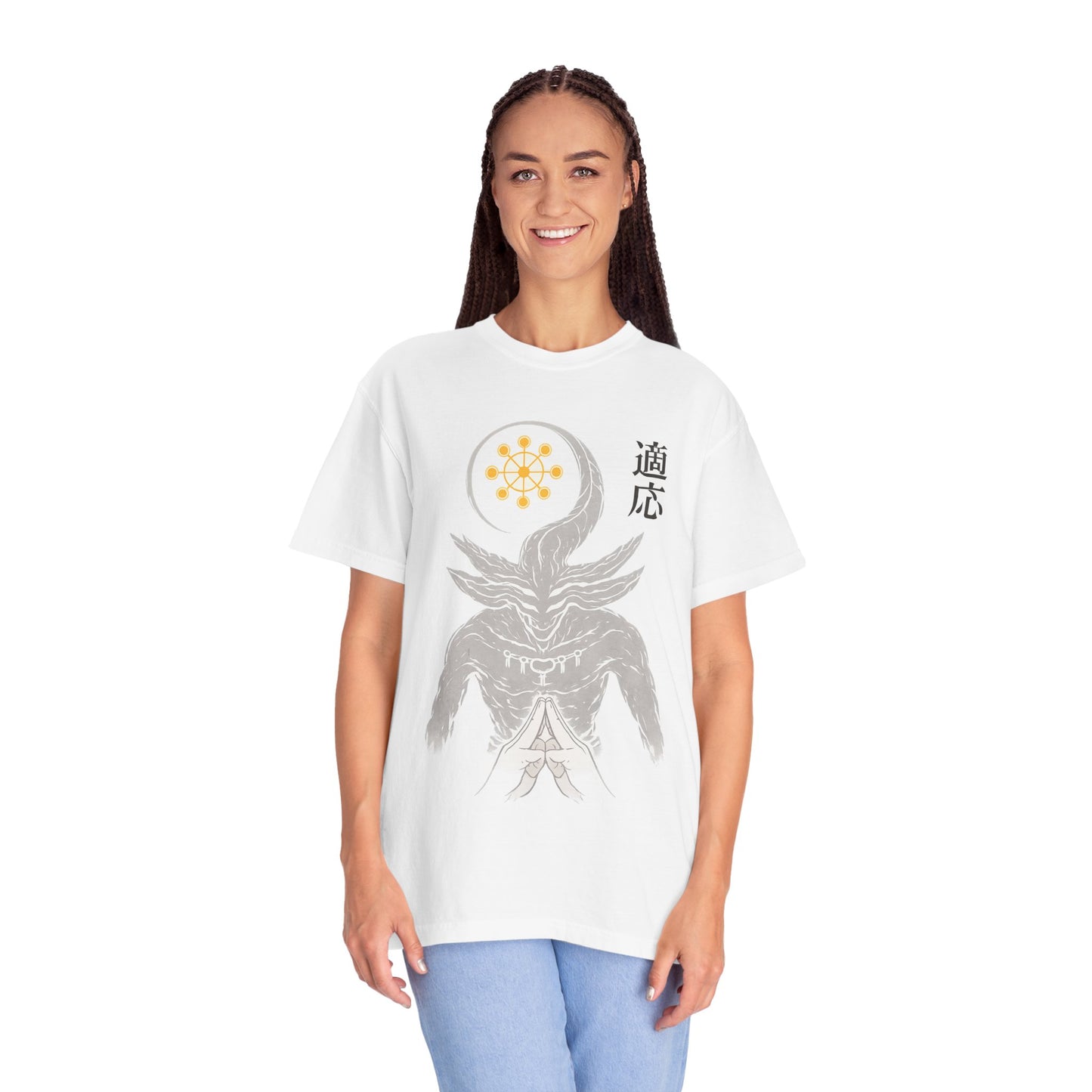 Demon sigil T-Shirt — Japanese “Adapt” Kanji Graphic Tee