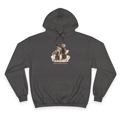 Brotherhood Bears Hoodie | Vintage Teddy Bear Illustration, Retro Sibling Design