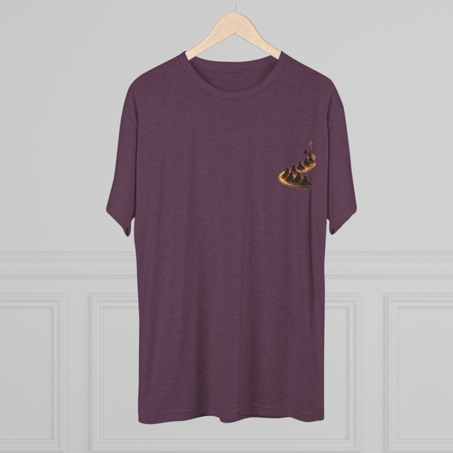 Ember Trail T‑Shirt — Fiery Mountain Silhouette Back Print