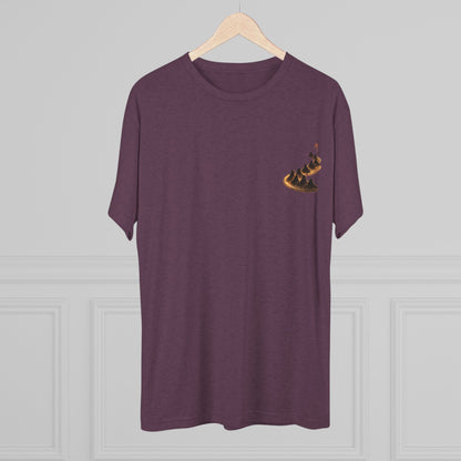 Ember Trail T‑Shirt — Fiery Mountain Silhouette Back Print