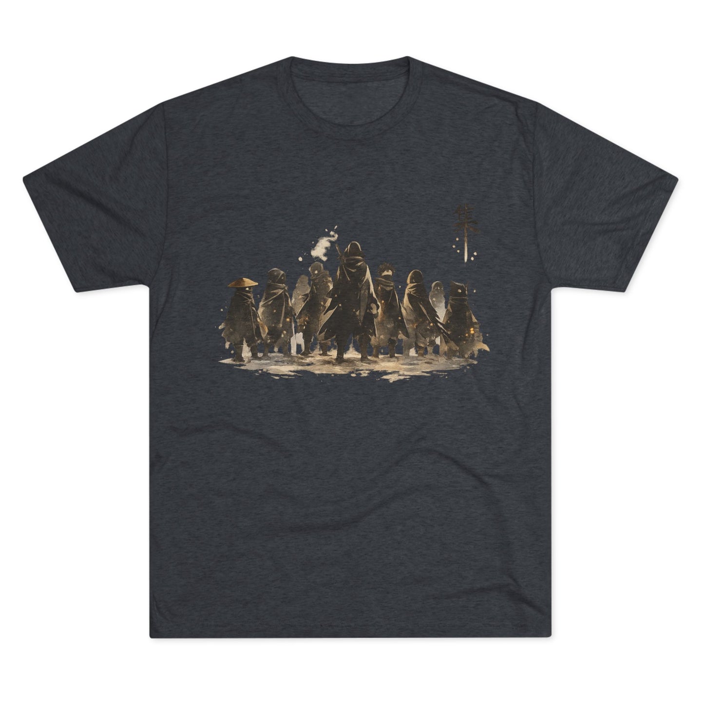 Samurai Squad Graphic Tee — Japanese Warrior Silhouette T-Shirt