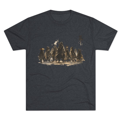 Samurai Squad Graphic Tee — Japanese Warrior Silhouette T-Shirt