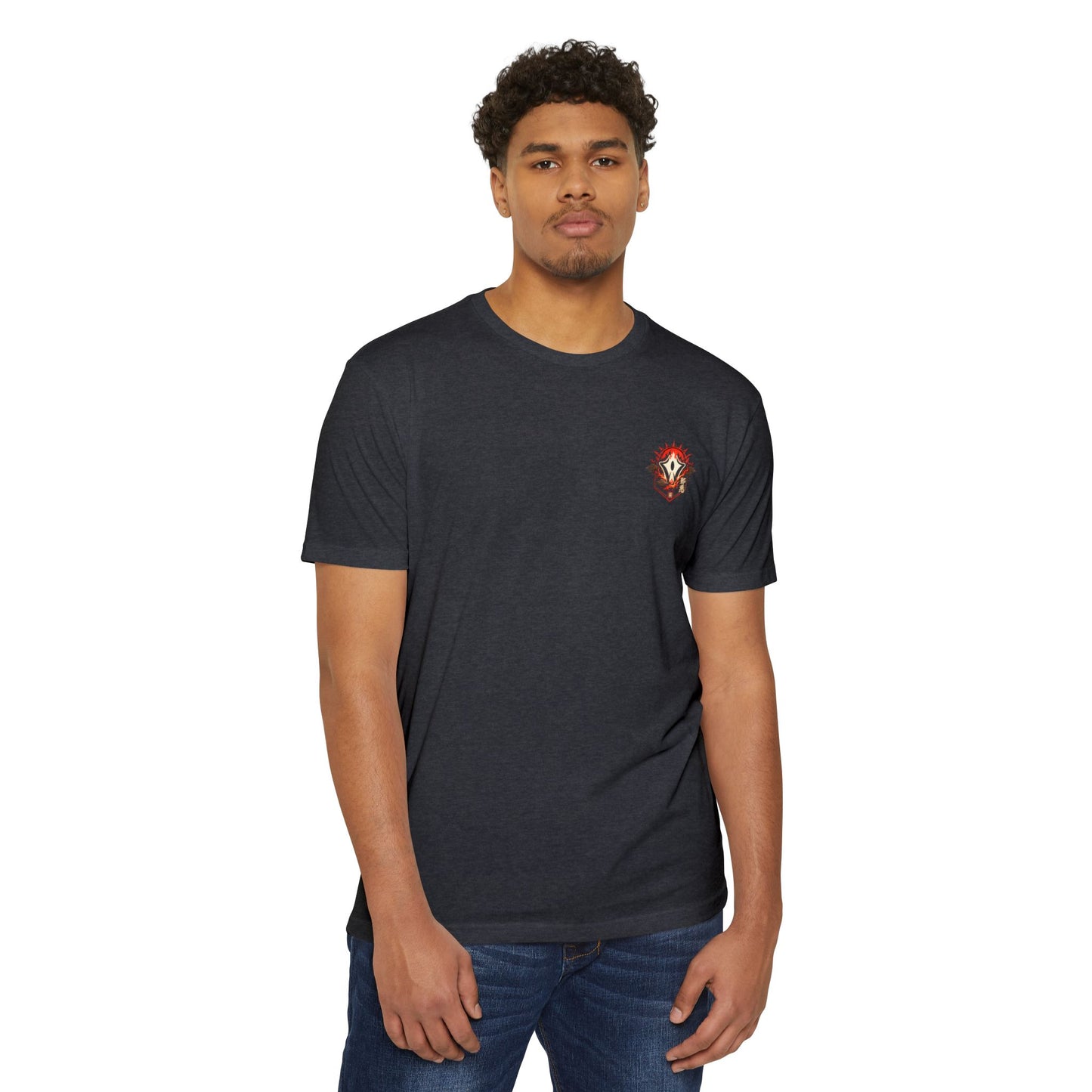 Anime Graphic T-Shirt — Red-Haired Warrior Back Print